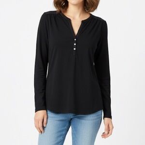 H&M Black Long Sleeve Women's Top